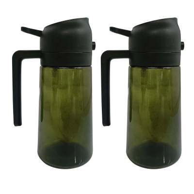 Household Kitchen Large Capacity 470ml Glass Oiler