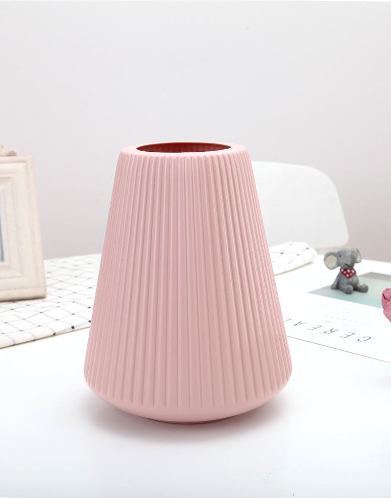 Plastic Color Household Flower Dryer Dining Room Decoration Vase