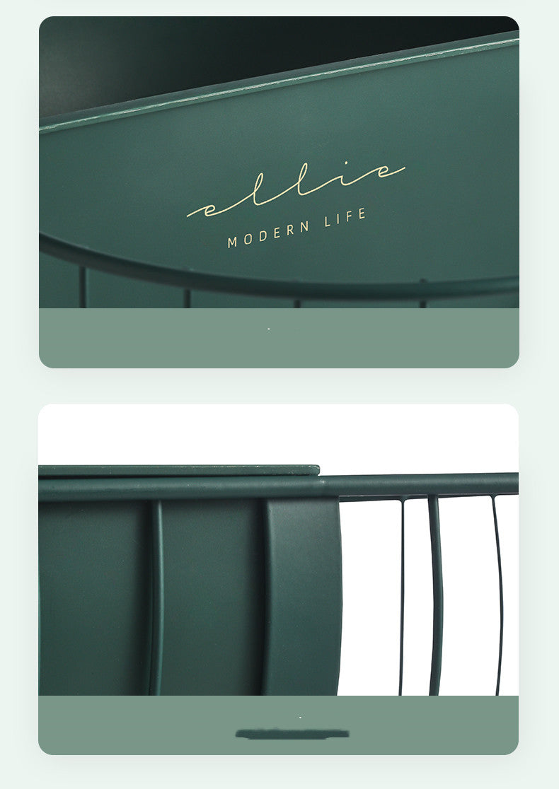 Metal Hollowed Out Fruit Vegetable Snack Tray Bowl Basket Kitchen Storage Rack Holder Large Capacity Kitchen Organizer Basket