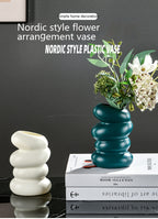 Plastic Spiral Vase Nordic Style Creative Flower Arrangement Container Ornaments