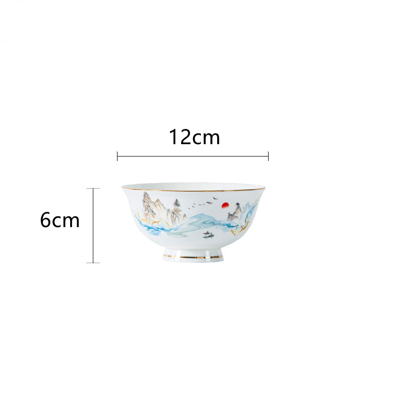 Nordic Bone China Tableware Set For Household Use