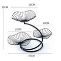 Household Three-layer Simple Iron Art Multi-layer Fruit Tray Storage Basket
