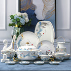 Nordic Bone China Tableware Set For Household Use