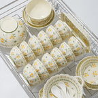 Underglaze Color Bowl And Dish Suit Household Ceramic Tableware