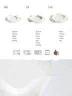 Plate Ceramic Hotel Tableware Western Steak Pasta Plate Customized