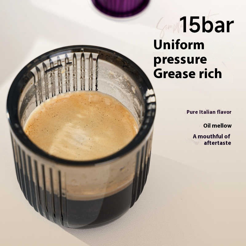 Portable Coffee Machine Automatic Extraction Ground Coffee Capsules Dual-use