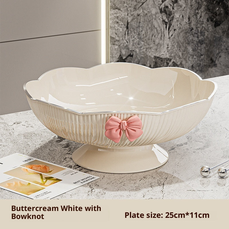 Light Luxury High-end Fruit Plate New Drain