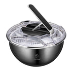 The Royal Steel Spinner: 3-in-1 Salad Washer & Serving Bowl