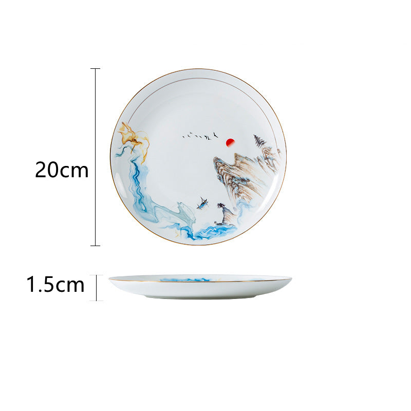 Nordic Bone China Tableware Set For Household Use