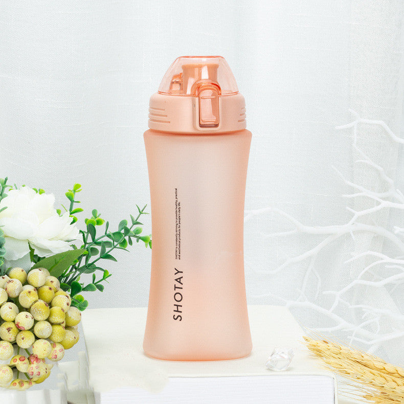 Frosted Tea Cup Portable Plastic Large Capacity