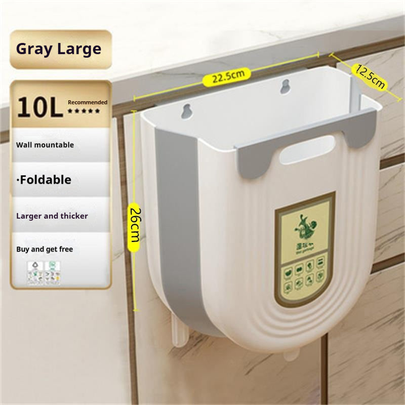 Kitchen Trash Can Hanging Household Kitchen Waste Classification Foldable