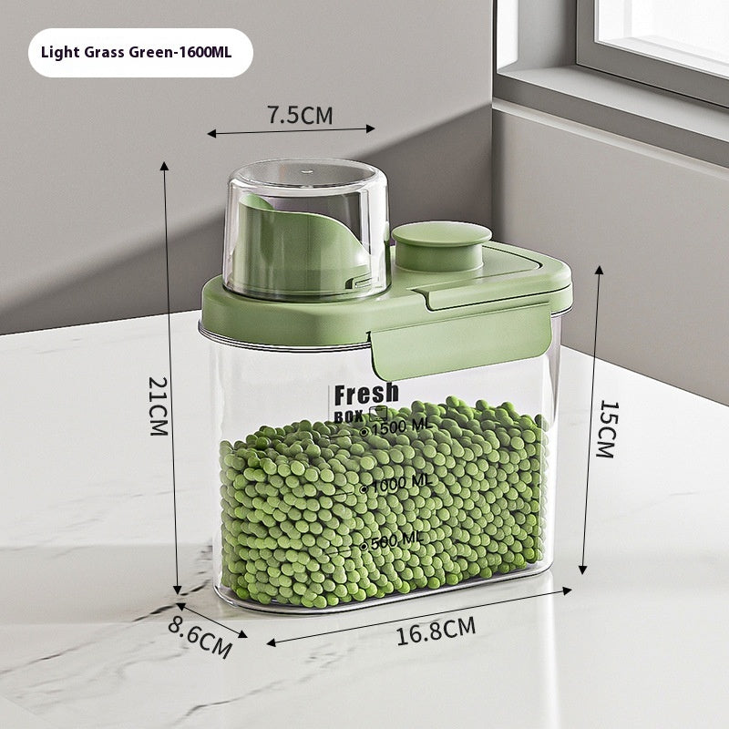 Insect-proof Moisture-proof Kitchen Storage Transparent Hand Food Grade Sealed Jar