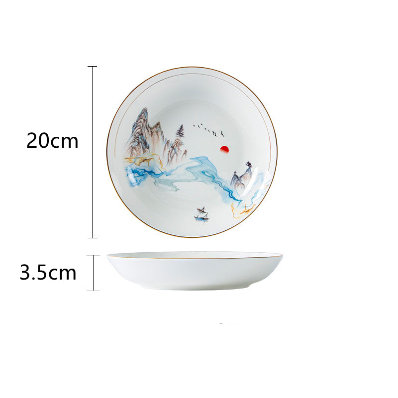 Nordic Bone China Tableware Set For Household Use