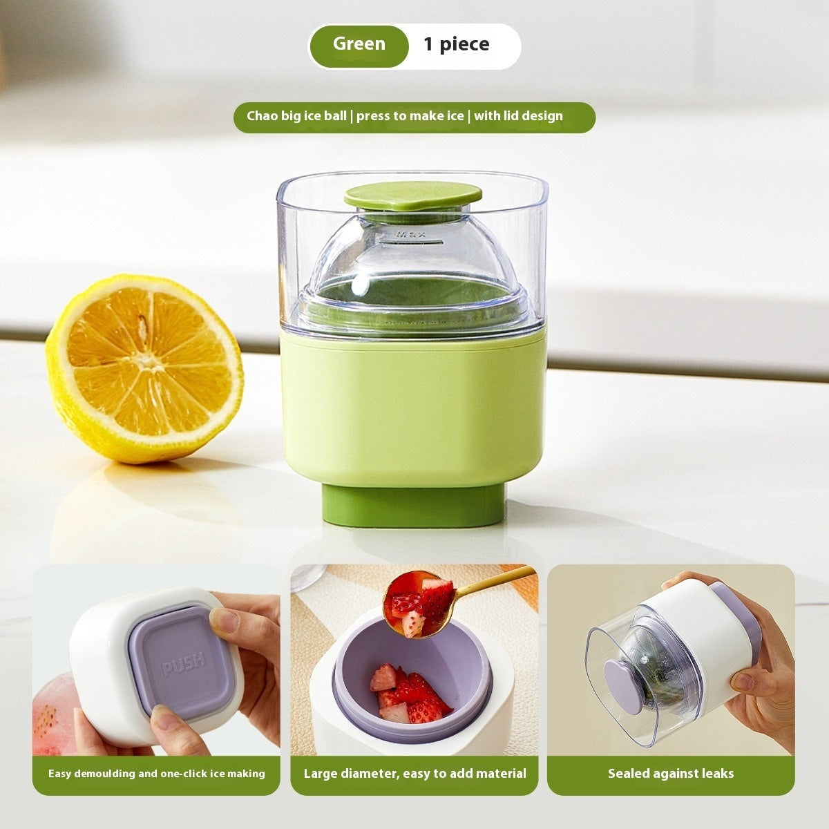 Food Grade Ice Hockey Mold Ice-making Silicone Circular Ice Cube