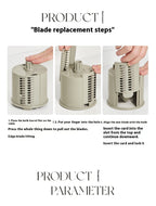 Multi-functional Hand Guard Household Kitchen Hand-cranked Drum Shredder