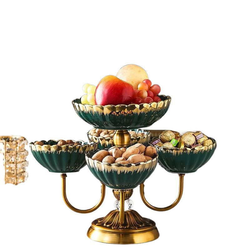 Coffee Table Light Luxury Dried Fruit Snack Plate Candy Plate