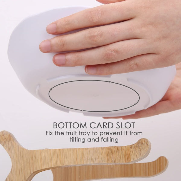 Stacked Fruit Tray Multi-layer Plate Three Compartments Snack Candy Platter Bowl