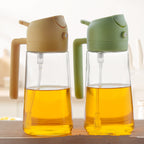 Household Kitchen Large Capacity 470ml Glass Oiler