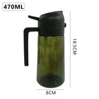 Household Kitchen Large Capacity 470ml Glass Oiler