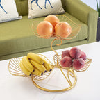 Household Three-layer Simple Iron Art Multi-layer Fruit Tray Storage Basket