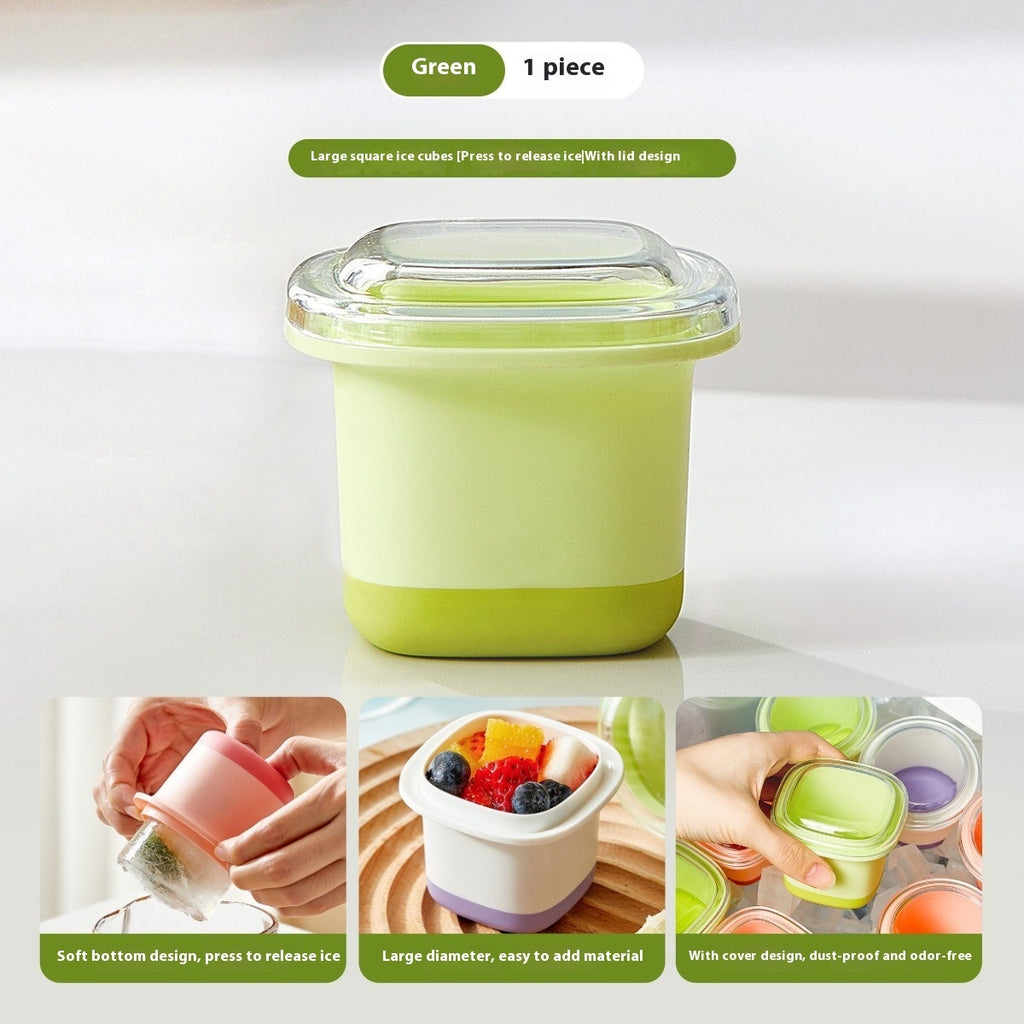 Food Grade Ice Hockey Mold Ice-making Silicone Circular Ice Cube