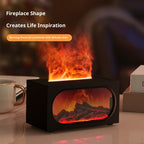 Fireplace Aroma Diffuser Desktop Colorful Simulation Flame Humidifier
