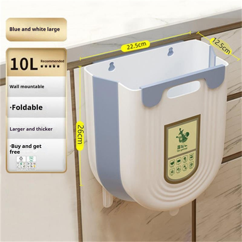 Kitchen Trash Can Hanging Household Kitchen Waste Classification Foldable