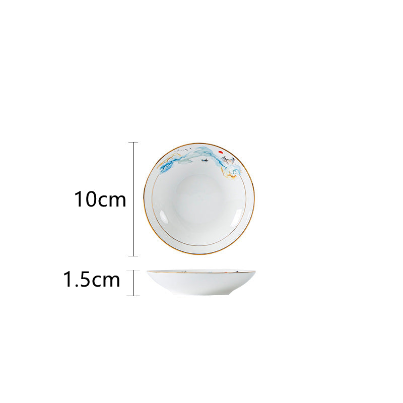 Nordic Bone China Tableware Set For Household Use