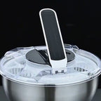 The Royal Steel Spinner: 3-in-1 Salad Washer & Serving Bowl